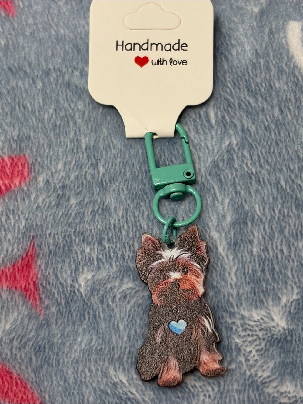 Cute Yorkshire Terrier Dog Backpack Charm NWT